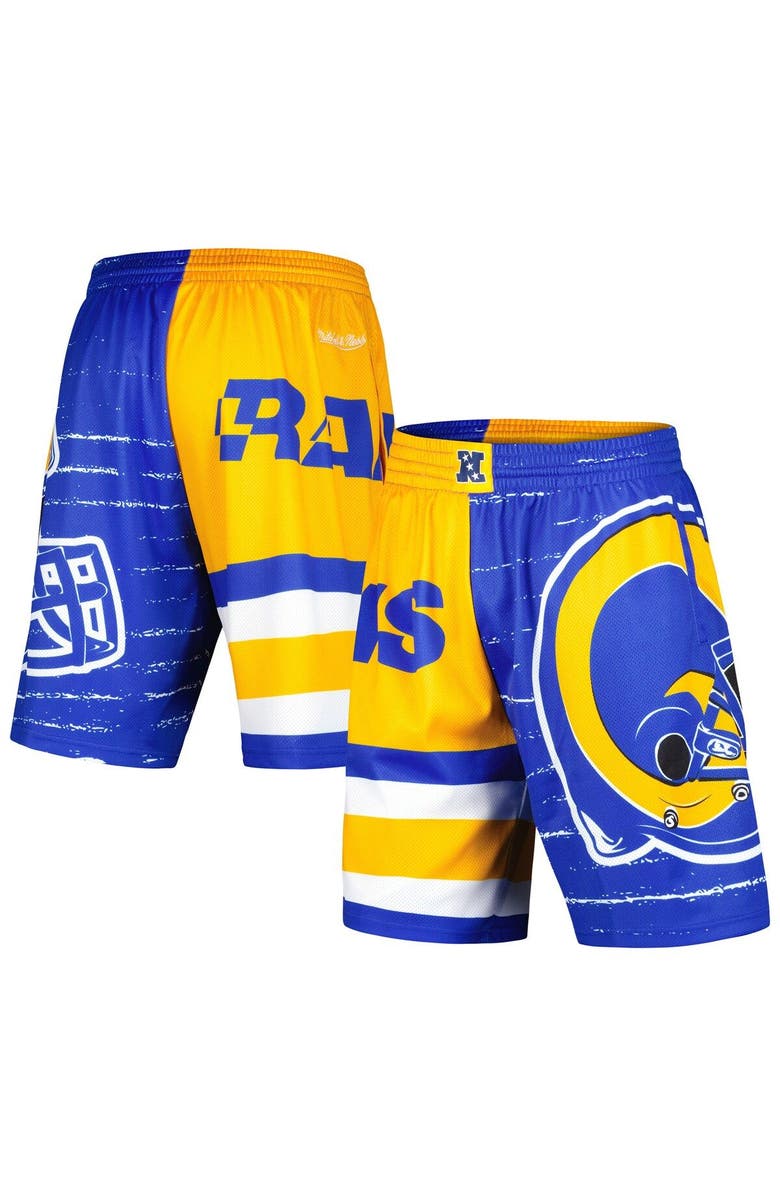 Mitchell & Ness Men's Mitchell & Ness Royal Los Angeles Rams Jumbotron 3.0 Shorts, Main, color, 
