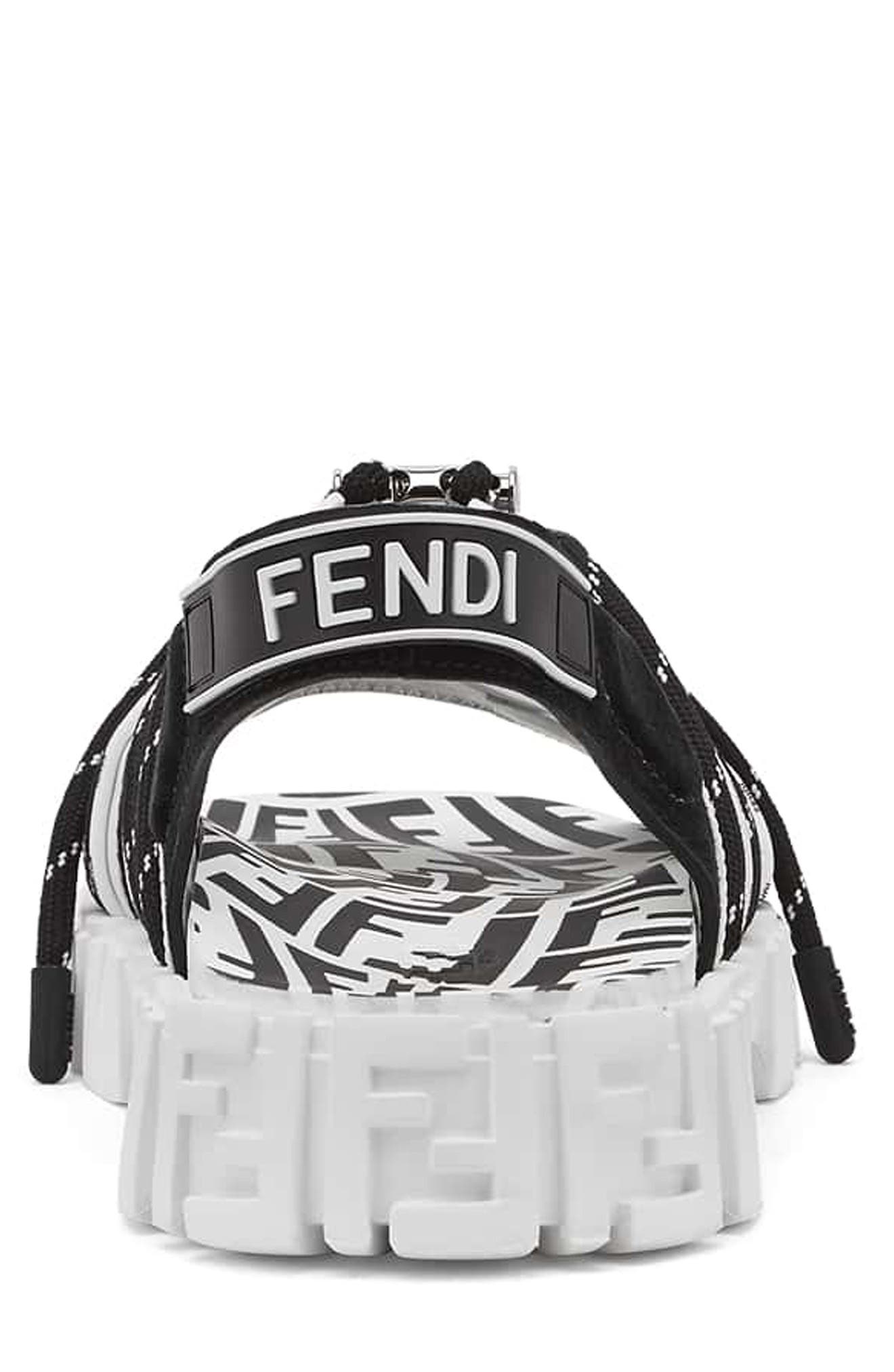 Fendi x Sarah Coleman Force FF Vertigo Trek Sandal, Alternate, color, 