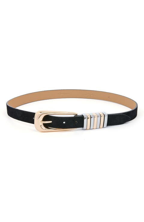 Two-Tone Keeper Leather Belt