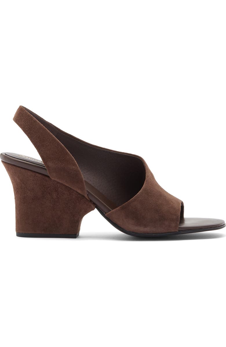 Jeffrey Campbell Pastiche Half d'Orsay Sandal, Alternate, color, Brown Suede