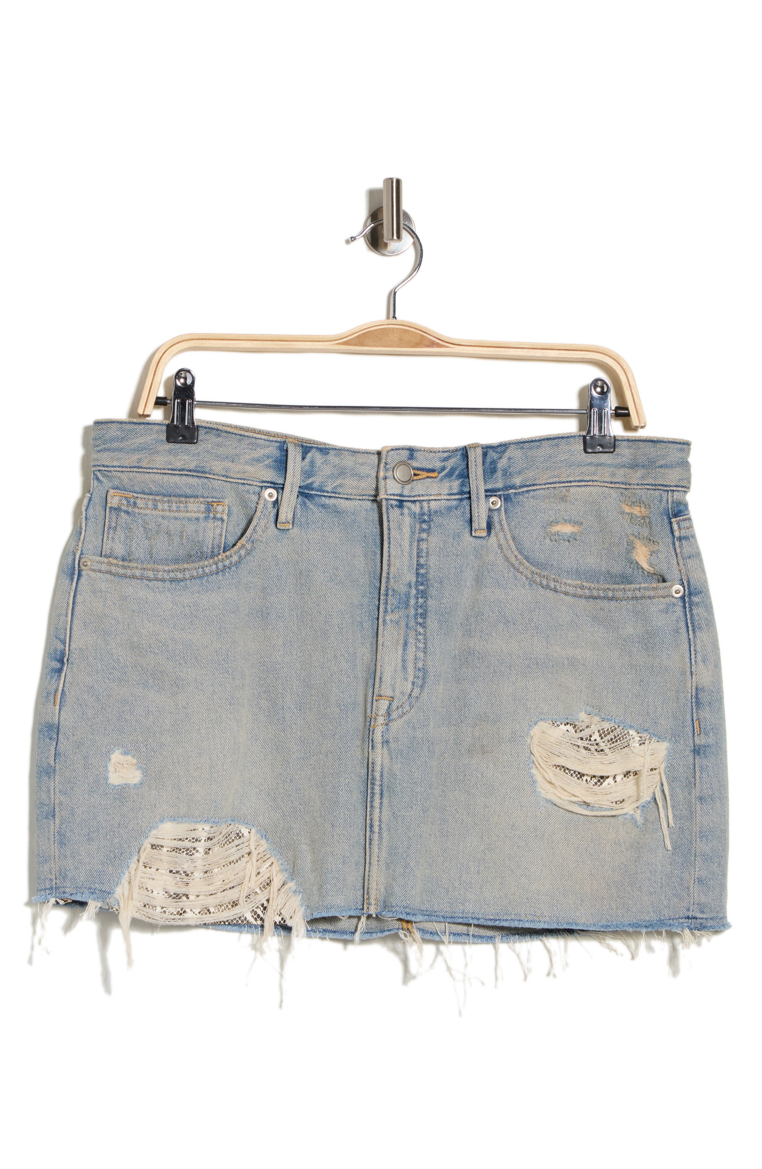Good American The Khlo Denim Miniskirt