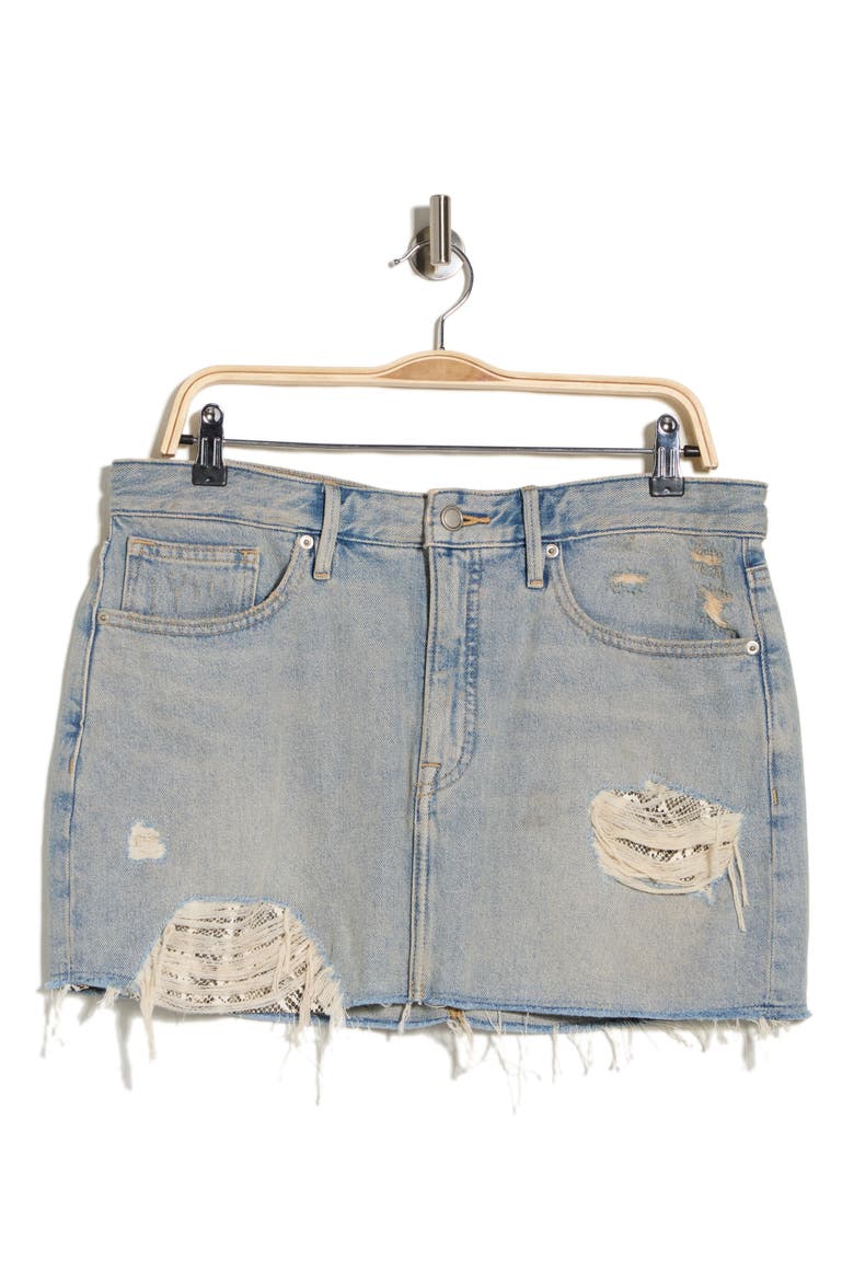 The Khlo Denim Miniskirt, Main, color, INDIGO1066