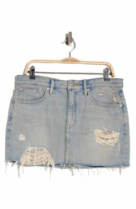 Good American The Khlo Denim Miniskirt