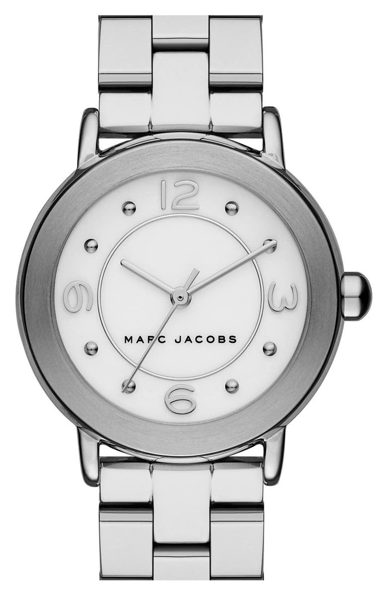 Marc Jacobs 'Riley' Bracelet Watch, 28mm, Main, color, 