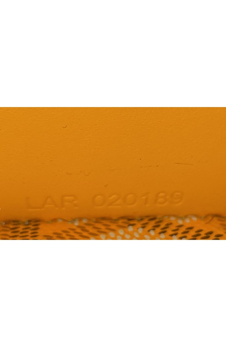 Pre-Owned Goyard Saigon Top Handle Bag Coated Canvas with Leather PM, Alternate, color, Yellow