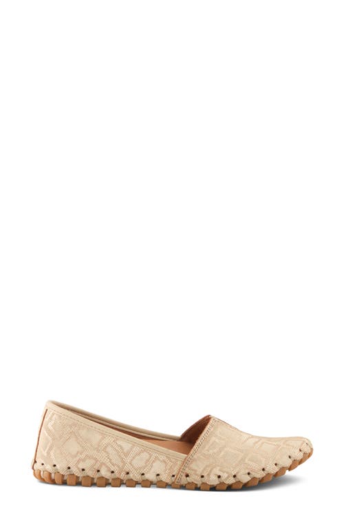 Spring Step Kathaleta Flat In Soft Gold