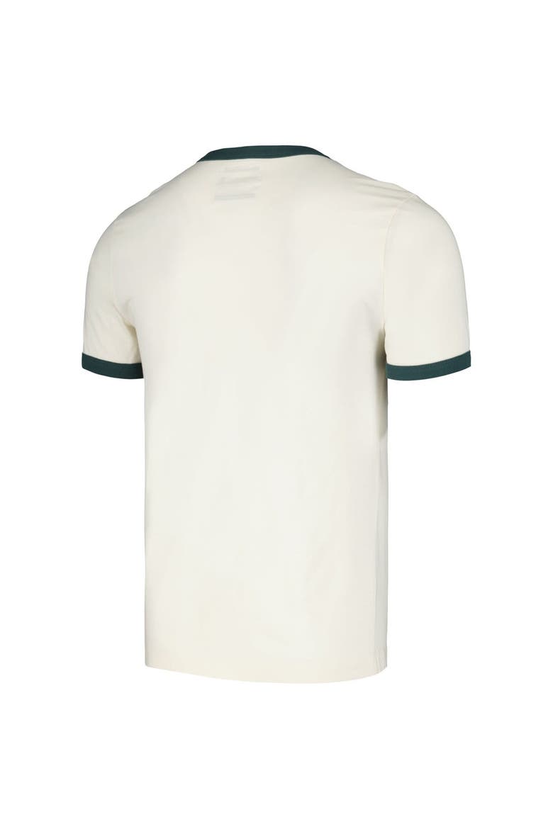 Men's Homefield Cream Michigan State Spartans Ringer T-Shirt, Alternate, color, Cream