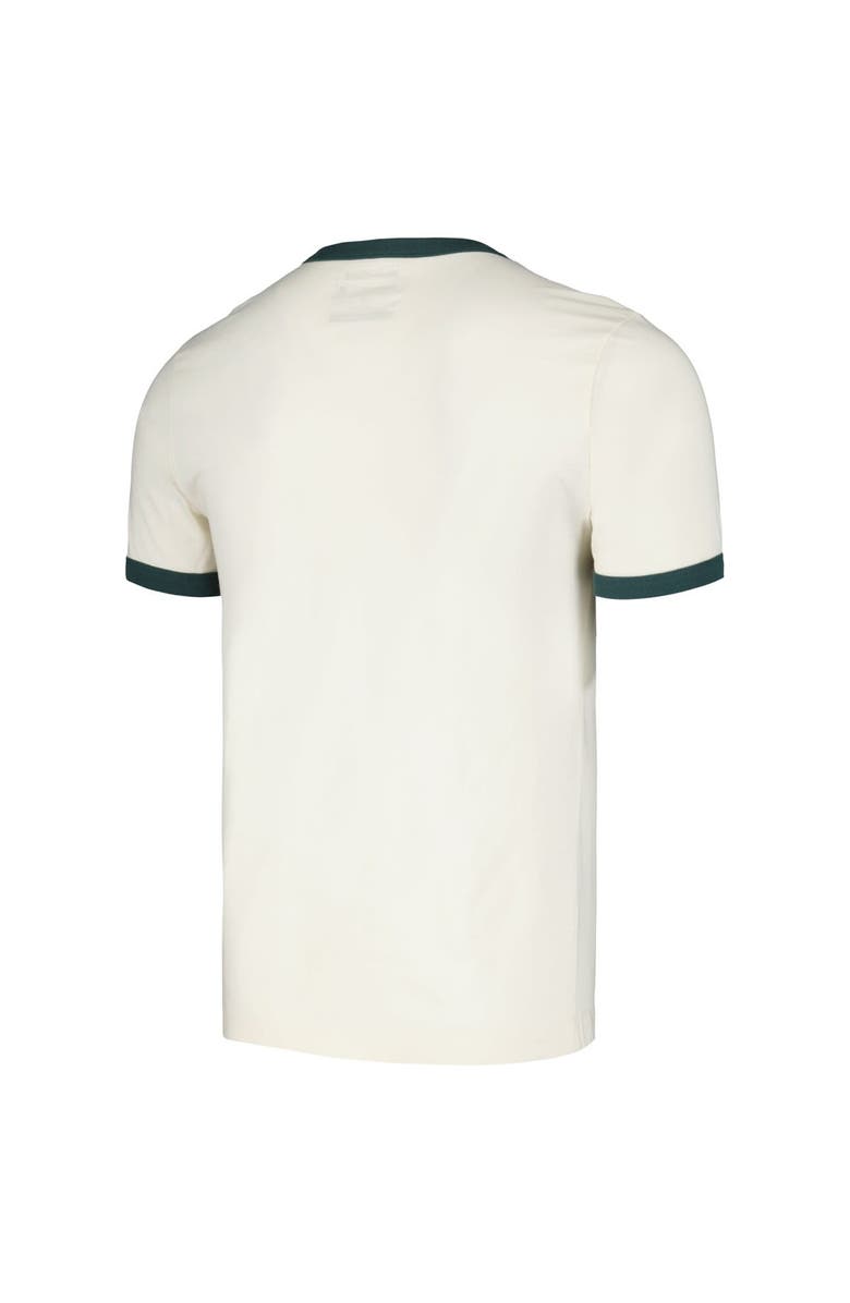 HOMEFIELD Men's Homefield Cream Michigan State Spartans Ringer T-Shirt, Alternate, color, Cream