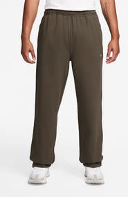 Nike Solo Swoosh Open Hem Fleece Sweatpants