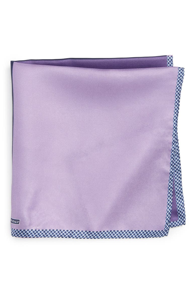 Panel Silk Pocket Square, Main, color, PURPLE