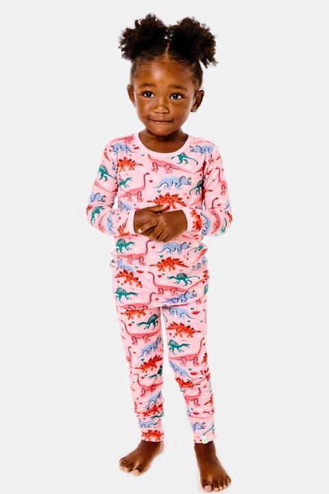Long Sleeve Pajama Set - Dinosaur Garden (Toddler & Little Kid)