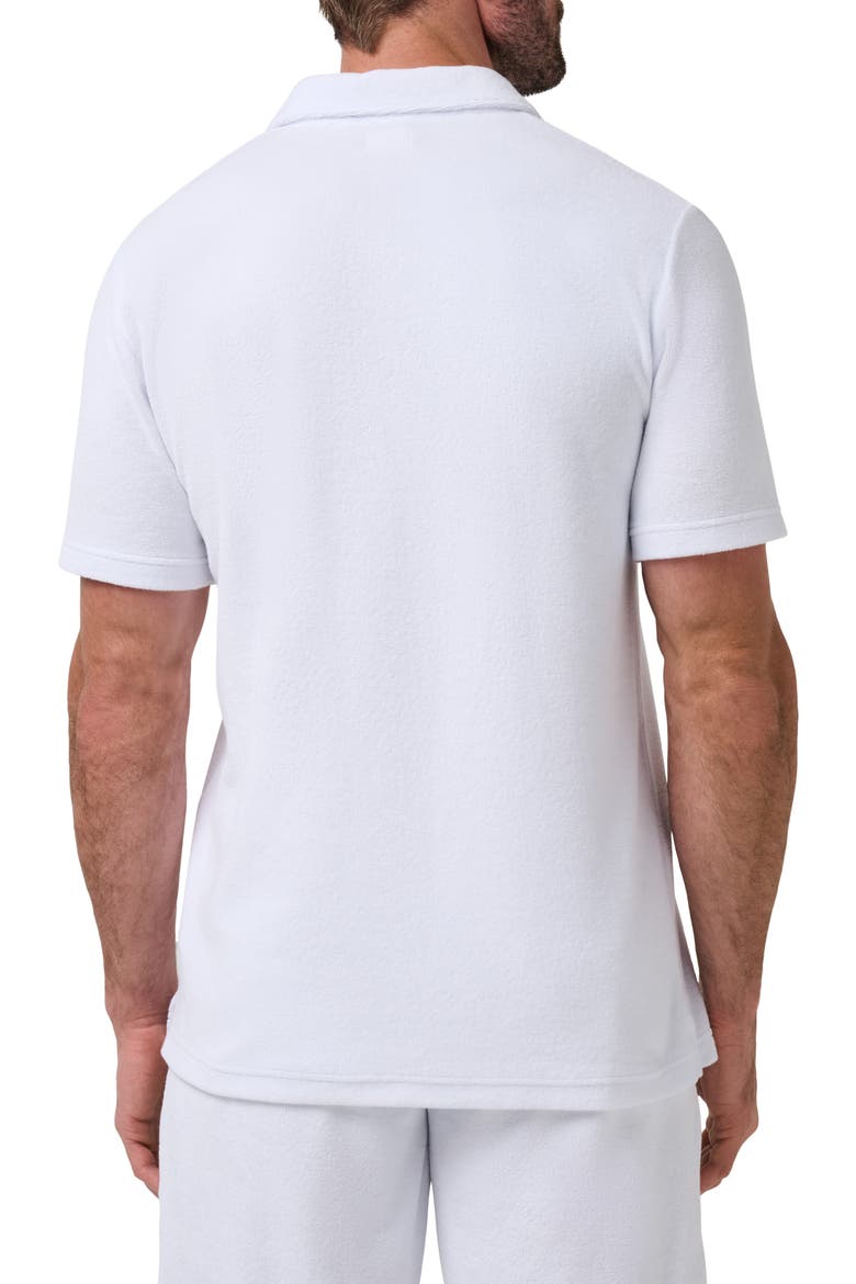 Beach Club Terry Popover Polo, Alternate, color, WHITE