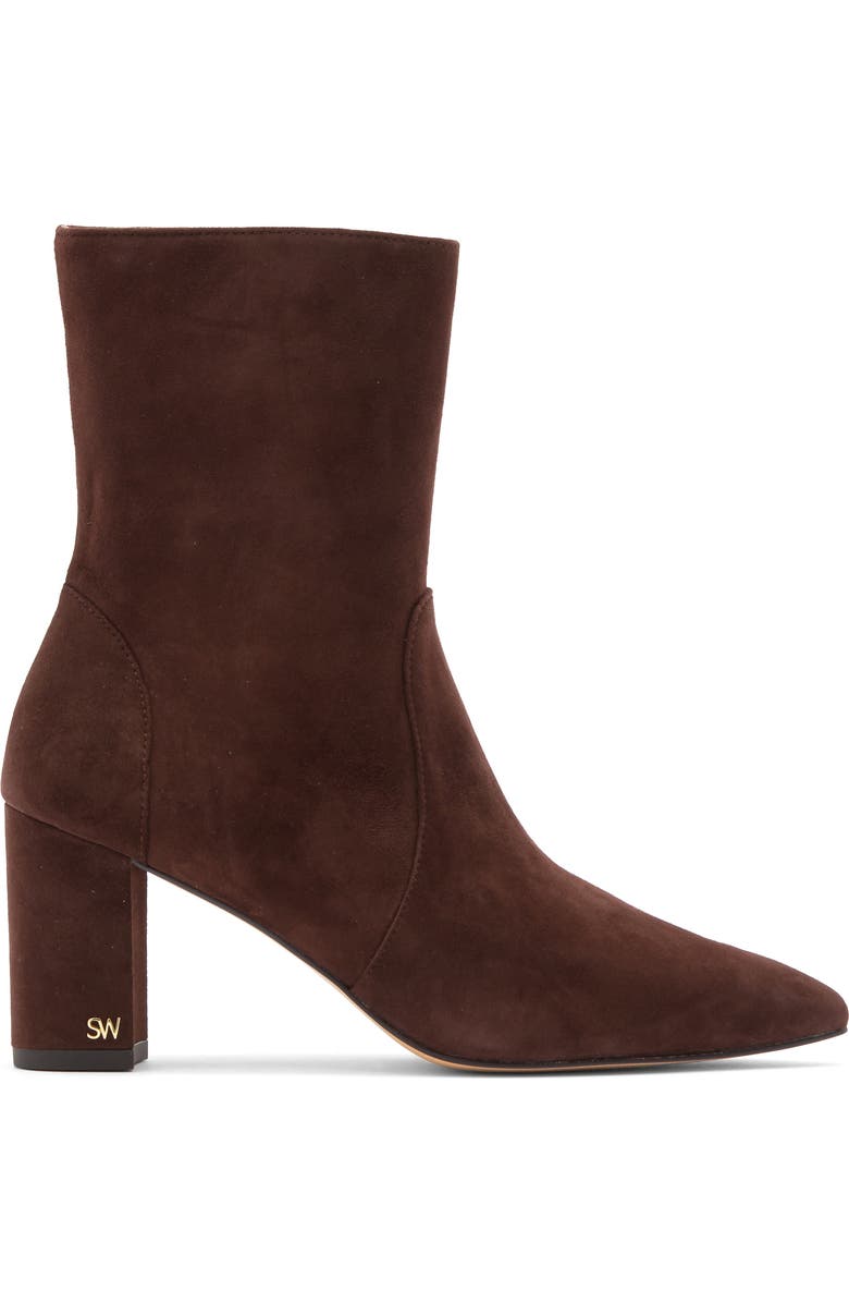 Stuart Weitzman Renegade Block Heel Bootie, Alternate, color, Walnut