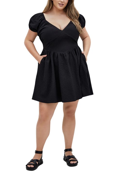 Shelby Fit & Flare Minidress (Plus)