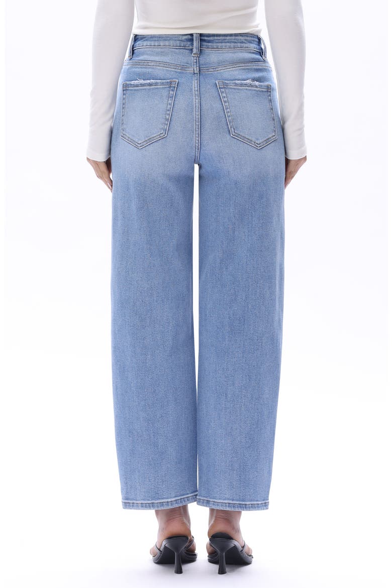 High Waist Ankle Tapered Jeans, Alternate, color, MEDIUM BLUE