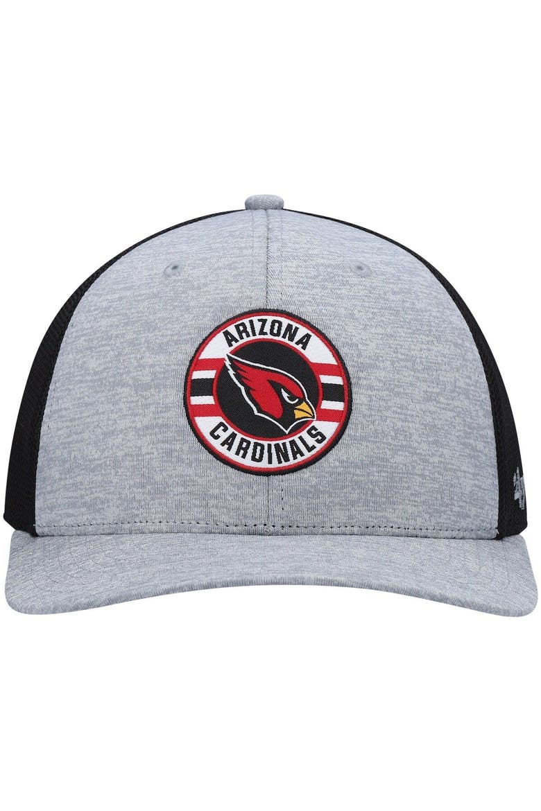 Men's '47 Heathered Gray/Black Arizona Cardinals Motivator Flex Hat, Alternate, color, Heather Gray