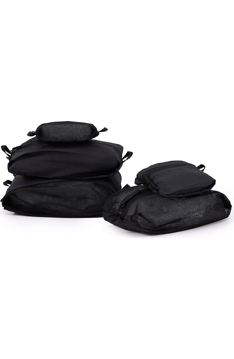 LOJEL ORDO Everyday 5-Piece Travel Packing Cube Organizer Set, Alternate, color, Black