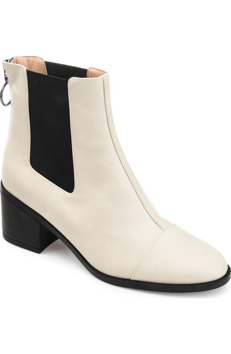 Journee Collection Comfort Foam Nigella Bootie, Main, color, Bone