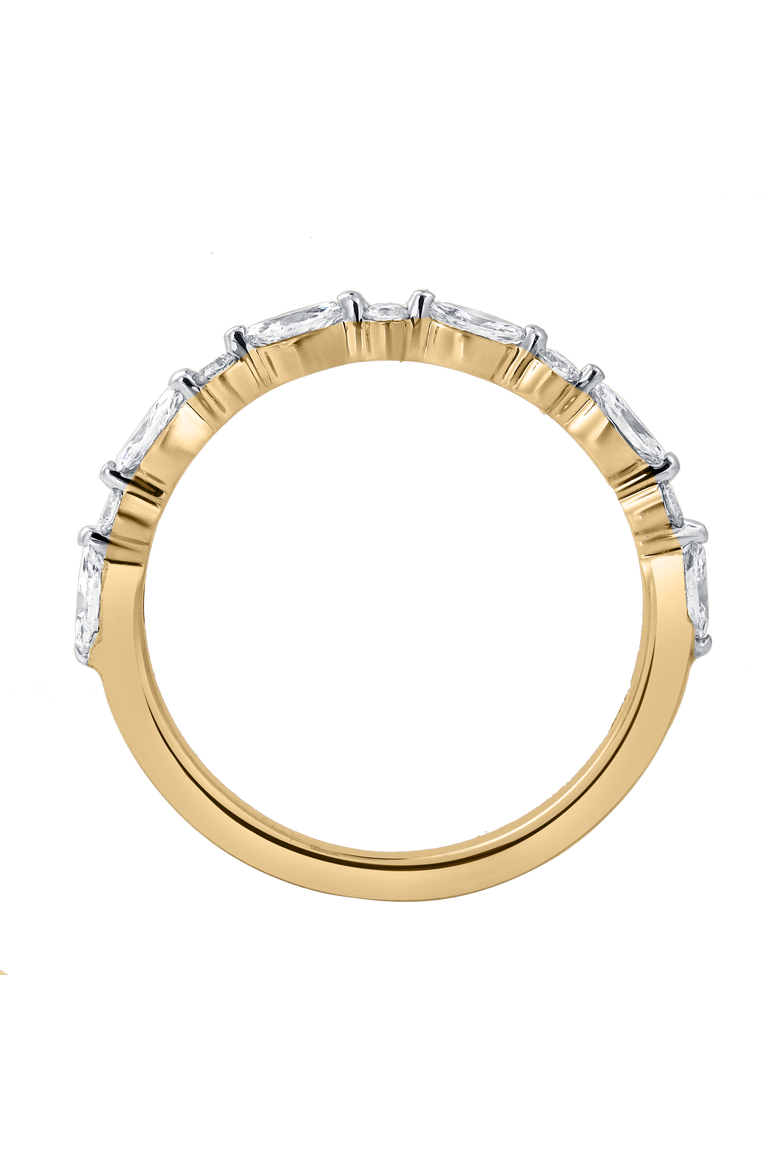 Mariah 0.5 Ct Marquise Lab Grown Diamond Band, Alternate, color, 14K Yellow Gold