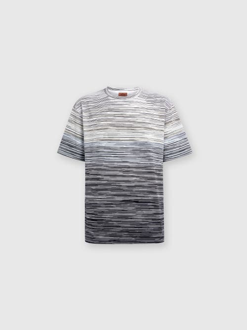 Missoni Man T-shirt Midnight Blue Size Xxl Cotton In Multicoloured