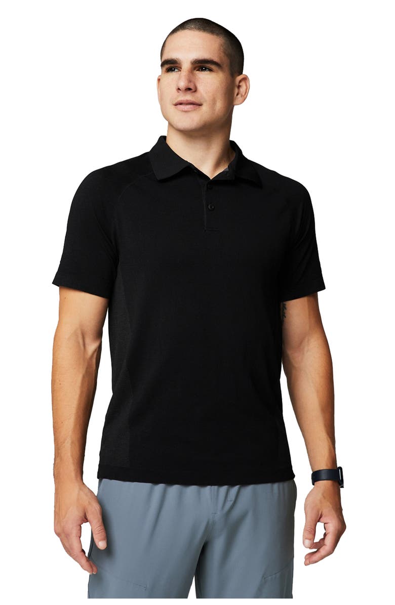 Fabletics Men's The Training Day Polo, Alternate, color, Black