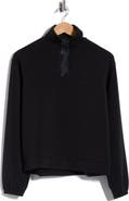 Scotch & Soda Satin Placket Half Zip Pullover