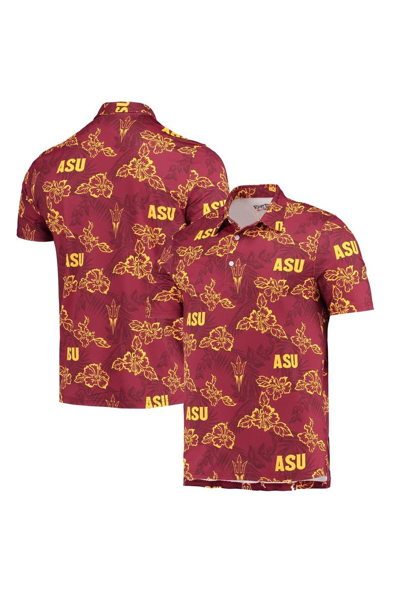 Men's Reyn Spooner Maroon Arizona State Sun Devils Performance Polo, Alternate, color, Maroon