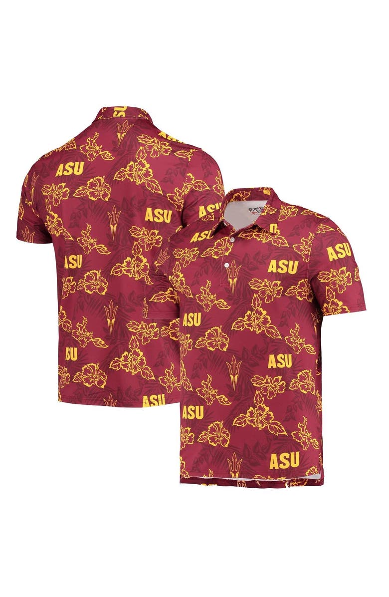 Reyn Spooner Men's Reyn Spooner Maroon Arizona State Sun Devils Performance Polo, Alternate, color, Maroon