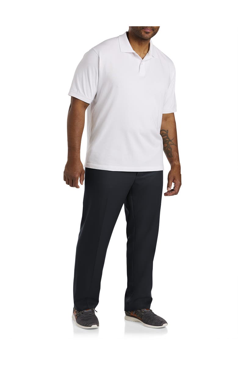 B+T Essentials Big & Tall Microfiber Dress Pants, Alternate, color, Black