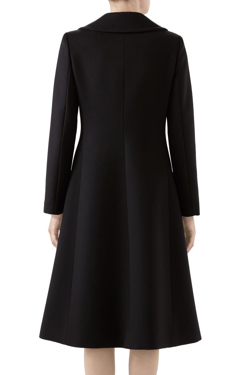 Gucci Double Breasted Wool Coat, Alternate, color,