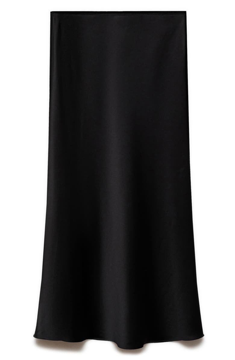 MANGO Satin Midi Skirt, Alternate, color,