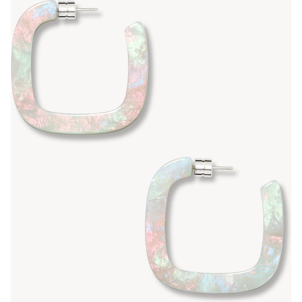 Machete Midi Square Hoops In Green