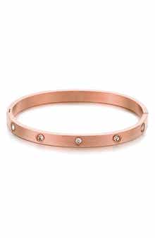 Adornia Tarnish Resistant Crystal Bangle Bracelet