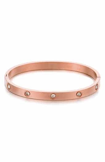 Adornia Tarnish Resistant Crystal Bangle Bracelet