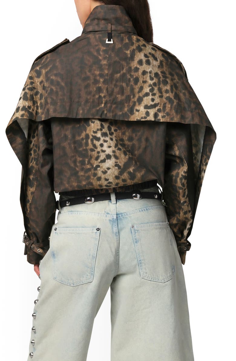 Apparis Thea Leopard Print Rain Jacket, Alternate, color,