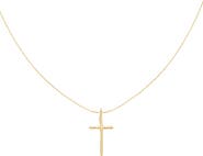 Bearfruit Jewelry Sterling Silver 18k Gold Plated Ariel Cross Necklace Daily Faith