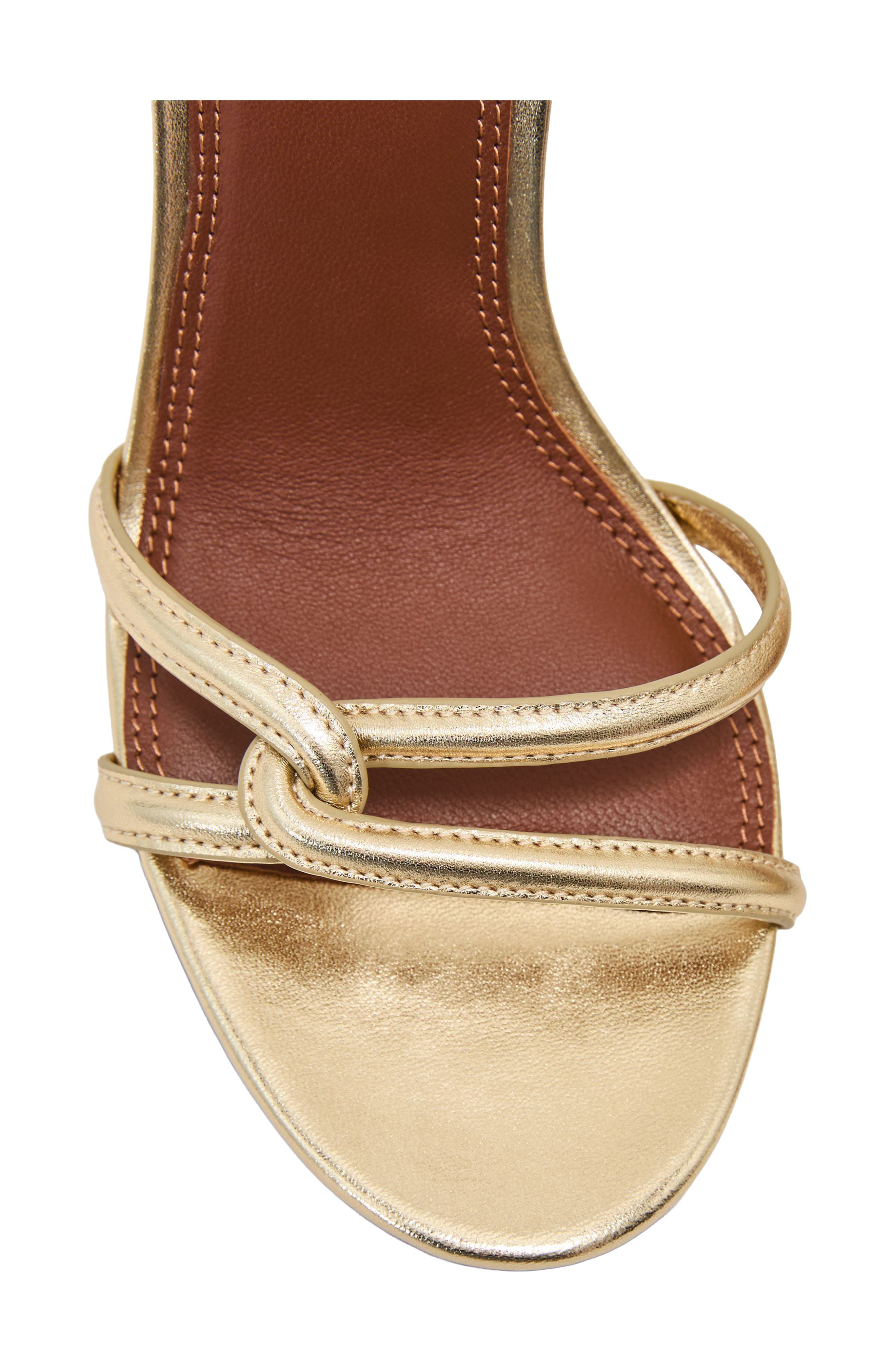 Annabelle Leather Stiletto Sandal, Alternate, color, GOLD