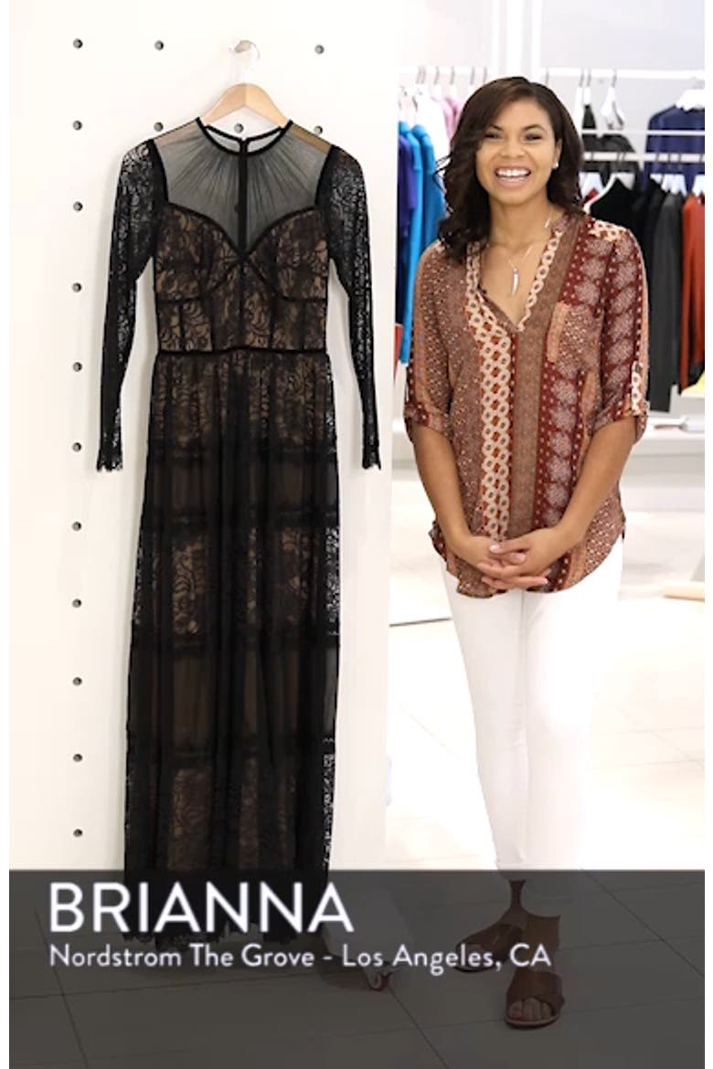 Long Sleeve Lace Gown video