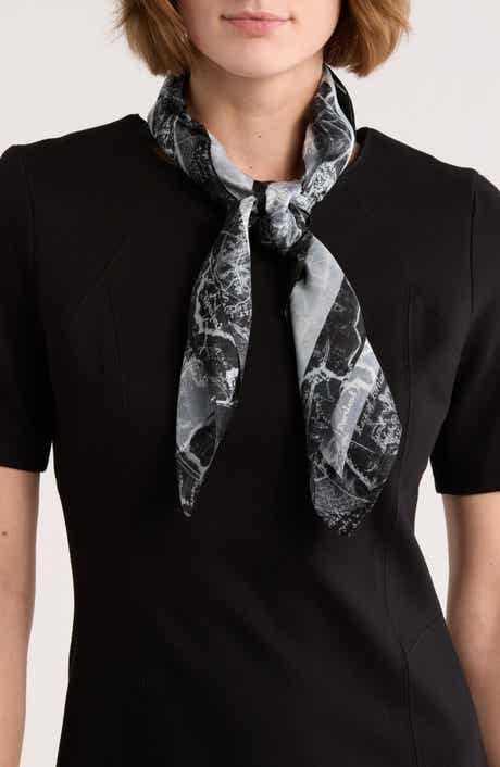 AllSaints Gianna Silk Square Scarf
