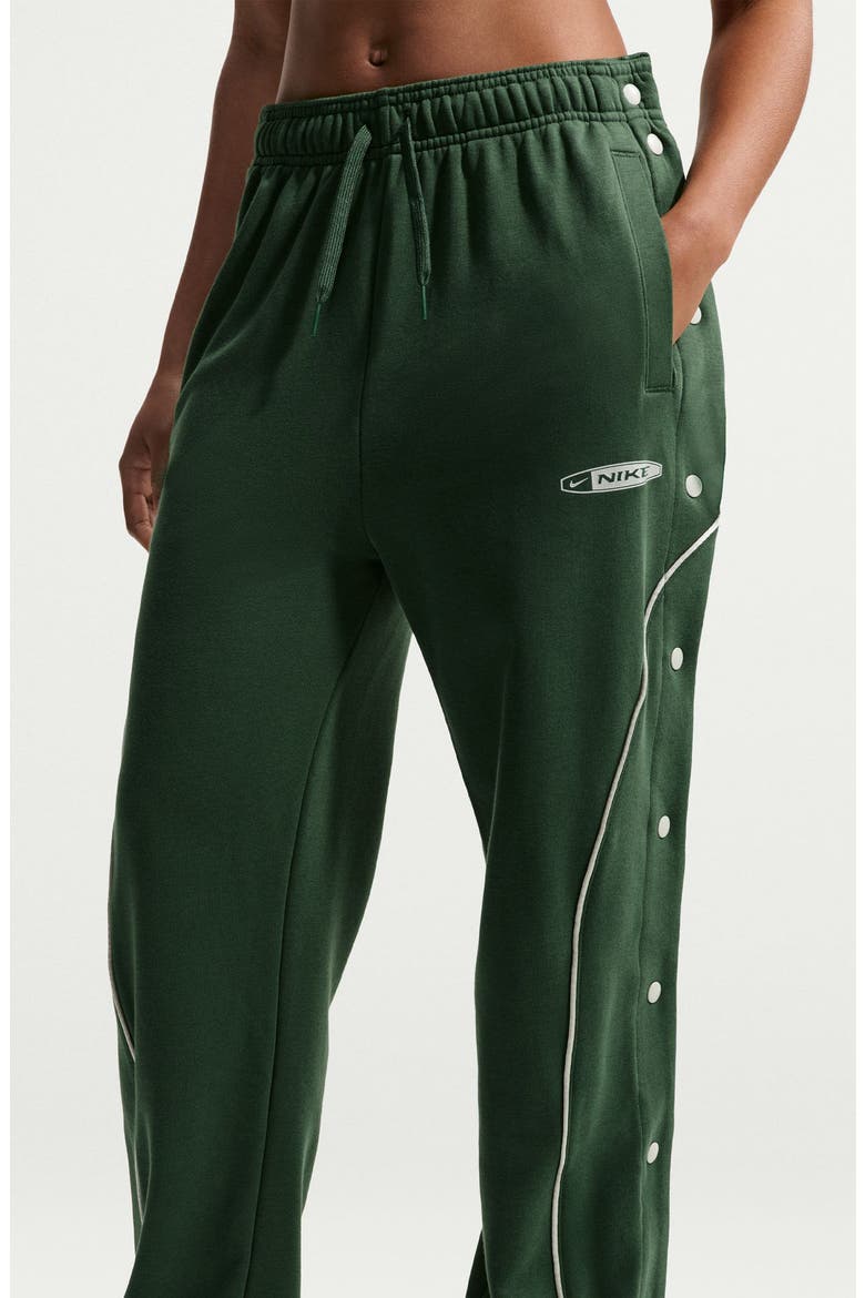 Fleece Tearaway Pants, Alternate, color, FIR/ LIGHT SILVER