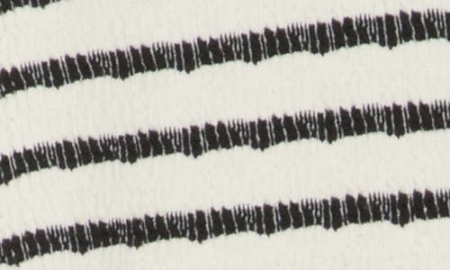 Bobeau Stripe Textured Knit Tank In Gray
