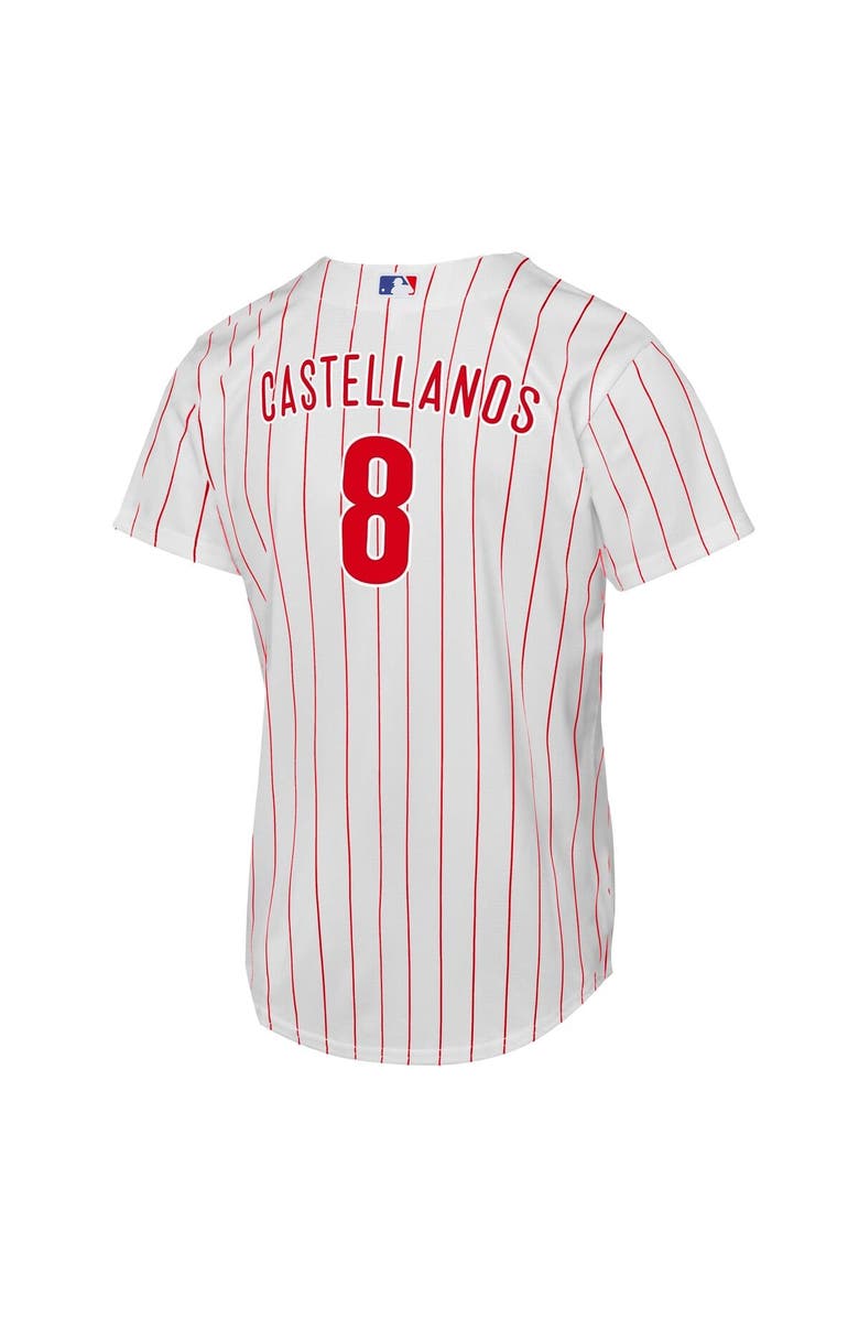 Nike Youth Nike Nick Castellanos White Philadelphia Phillies Home Replica Player Jersey, Alternate, color, White