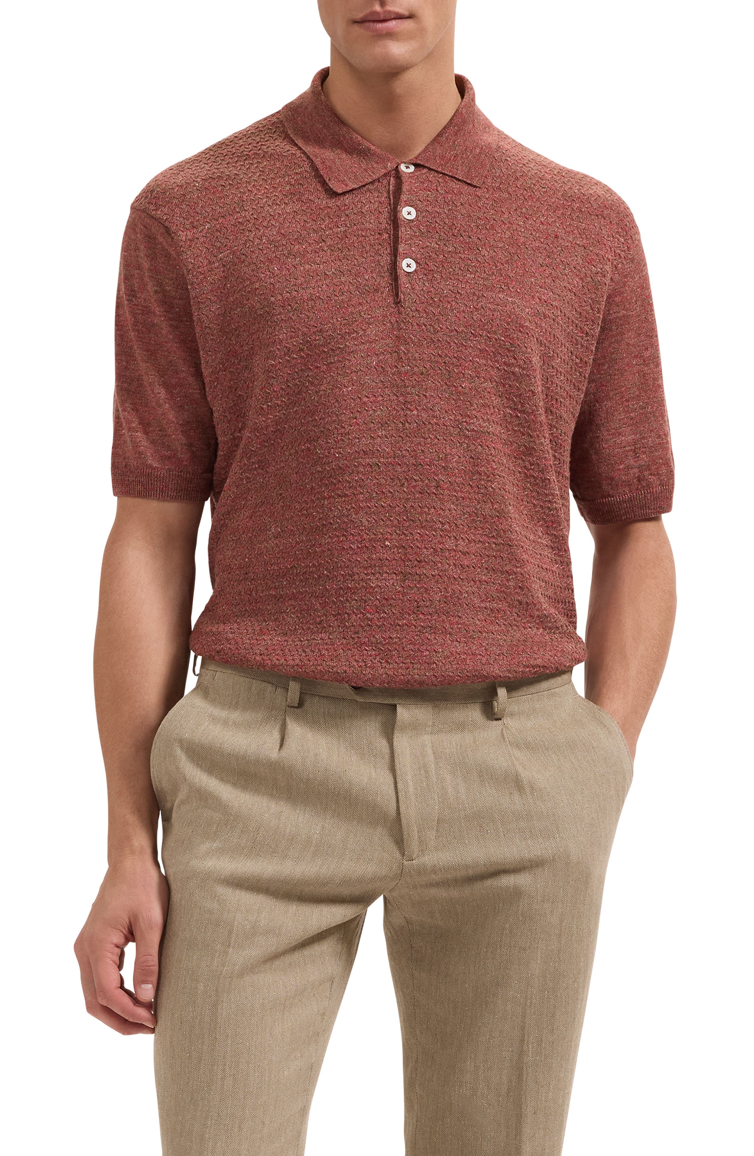 Linen Polo Sweater - image 3