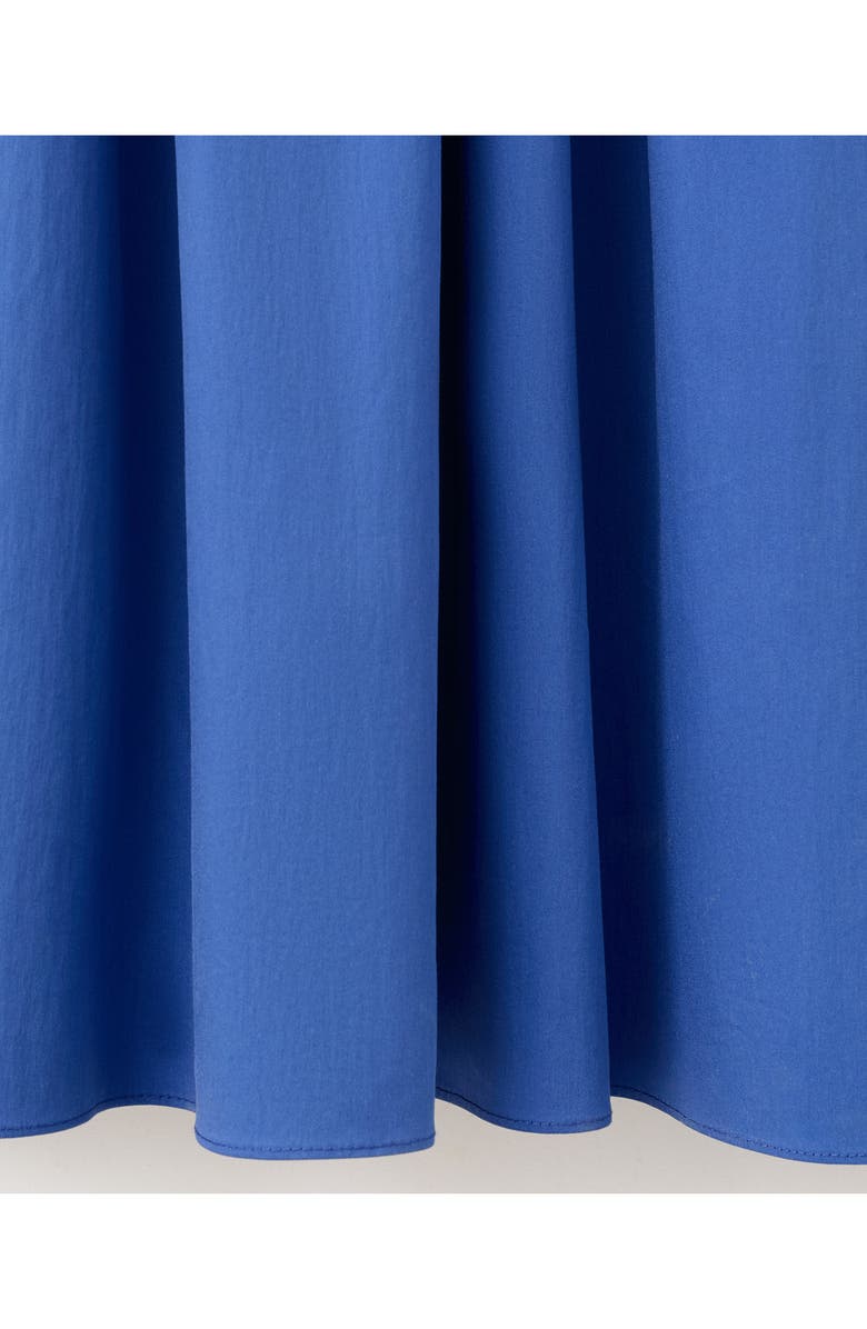 MANGO Featuring Hailey Bieber Ruched Bodice Strapless Cotton Blend Dress, Alternate, color,