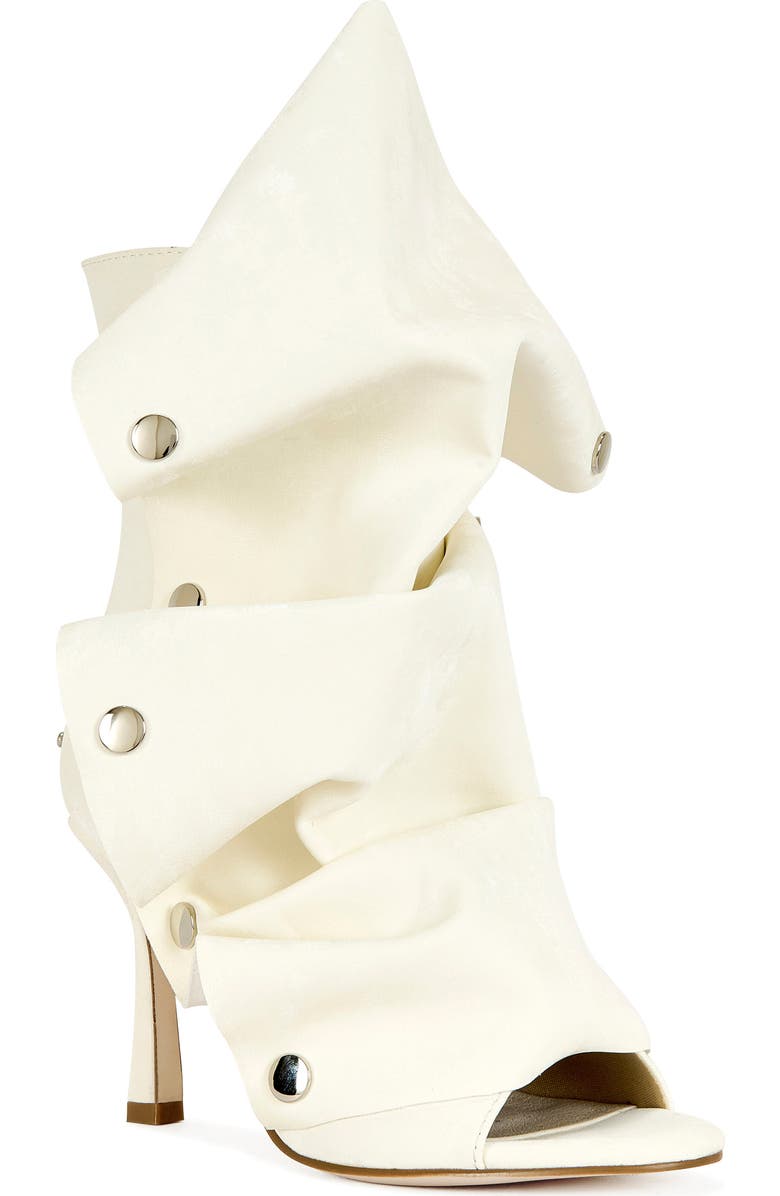 AZALEA WANG Birdsong Open Toe Bootie, Main, color, Bone