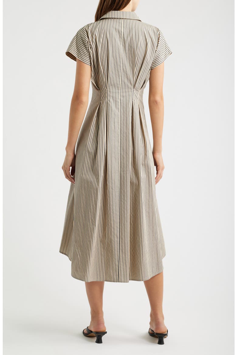 Stripe Belted Shirtdress, Main, color, TAUPE MULTI