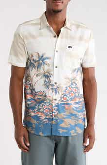 Penninsula Graphic Short Sleeve Button-Up Shirt