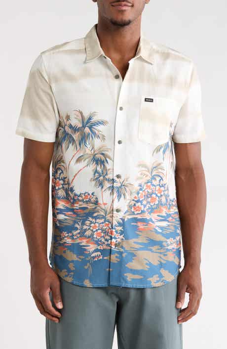 Penninsula Graphic Short Sleeve Button-Up Shirt