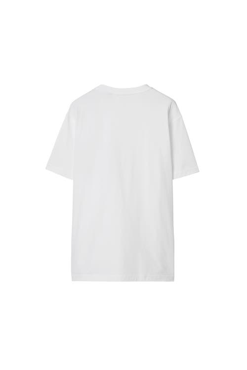Burberry Check Pocket T-shirt In White
