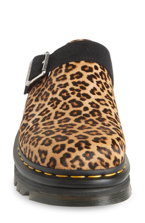 Dr. Martens' Dr. Martens Zebzag Water Resistant Slingback Clog In Light Tan And Black